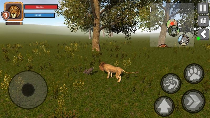 wild lion simulator screen-shot