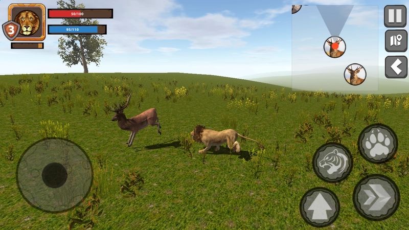 wild lion simulator screen-shot
